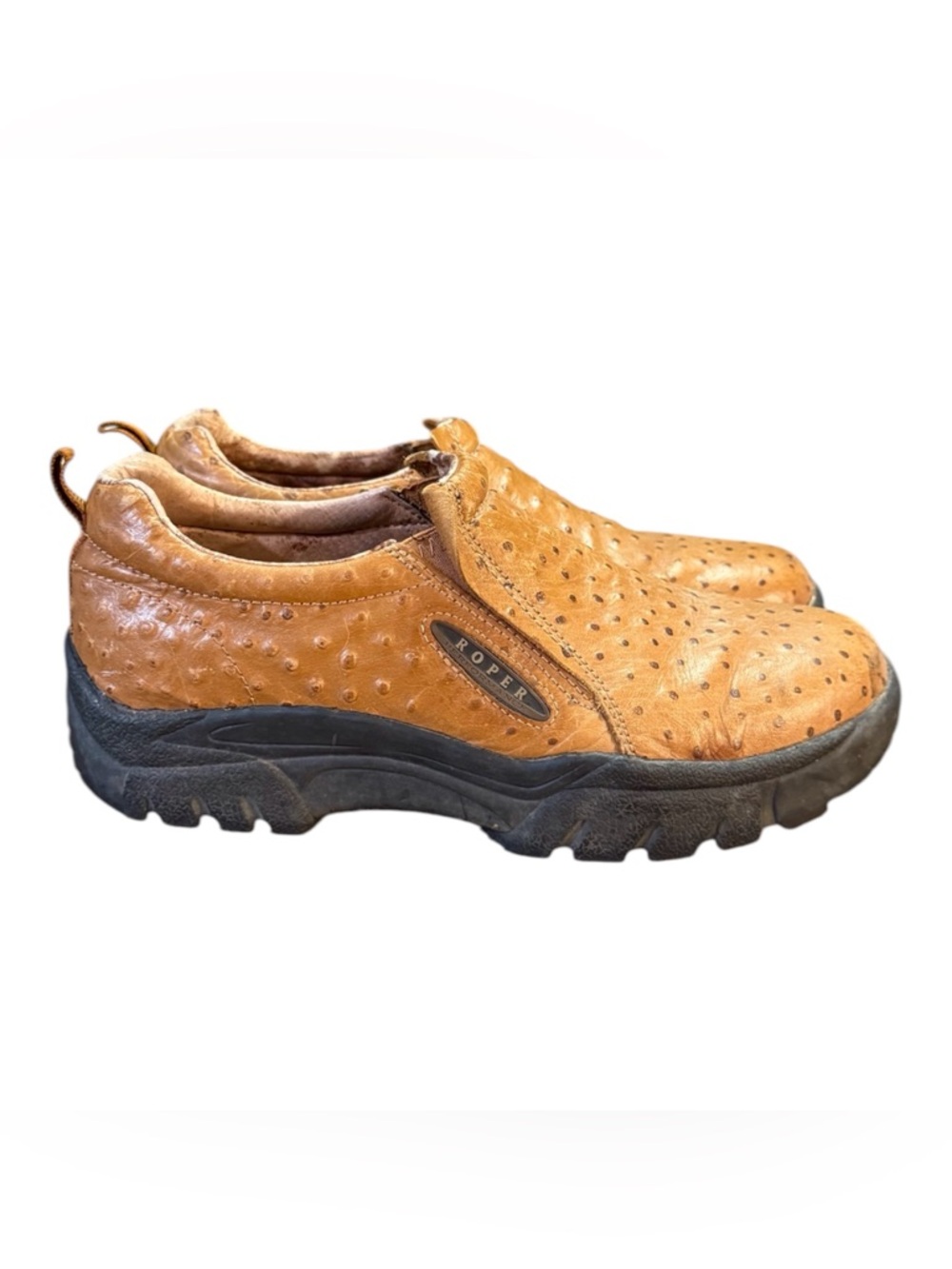 Roper Performance Sport Slip-On Shoes – Ostrich Print Men’s Size 11